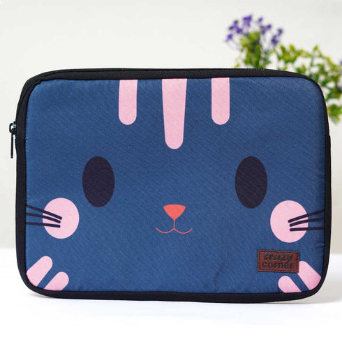 Gray Cat Printed Laptop Sleeve/Cover 11 inch